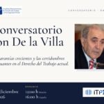 Conversatorio con De la Villa, 1 de diciembre de 2026, 12:00 h Brasilia / 16:00 h España
